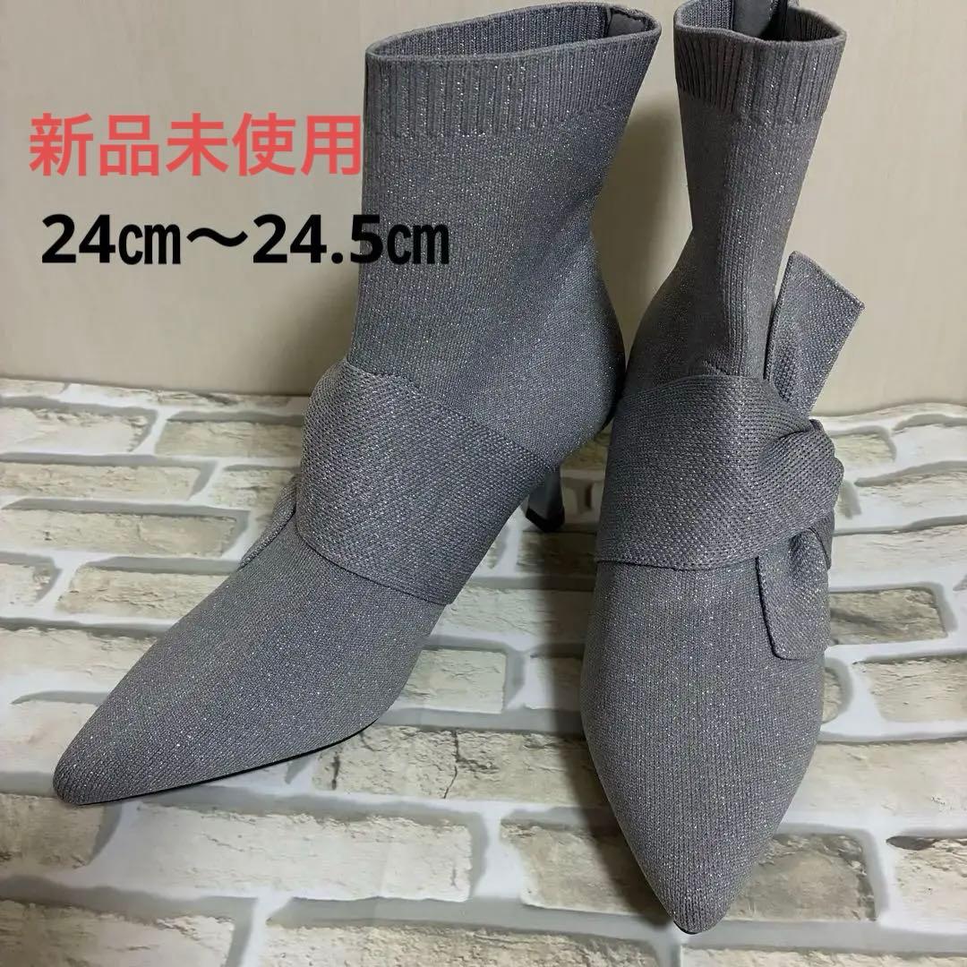 VIVAIA ポインテッドトゥ 撥水加工 アンクル ヒールブーツ38 サイズ