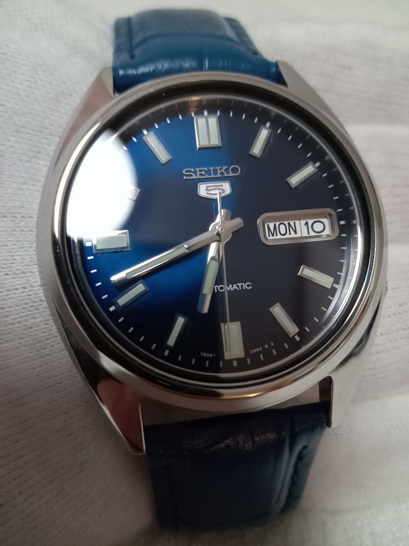 松*ん様 SEIKO5　AUTOMATIC　機械式自動巻　7S26　ネイビー　未