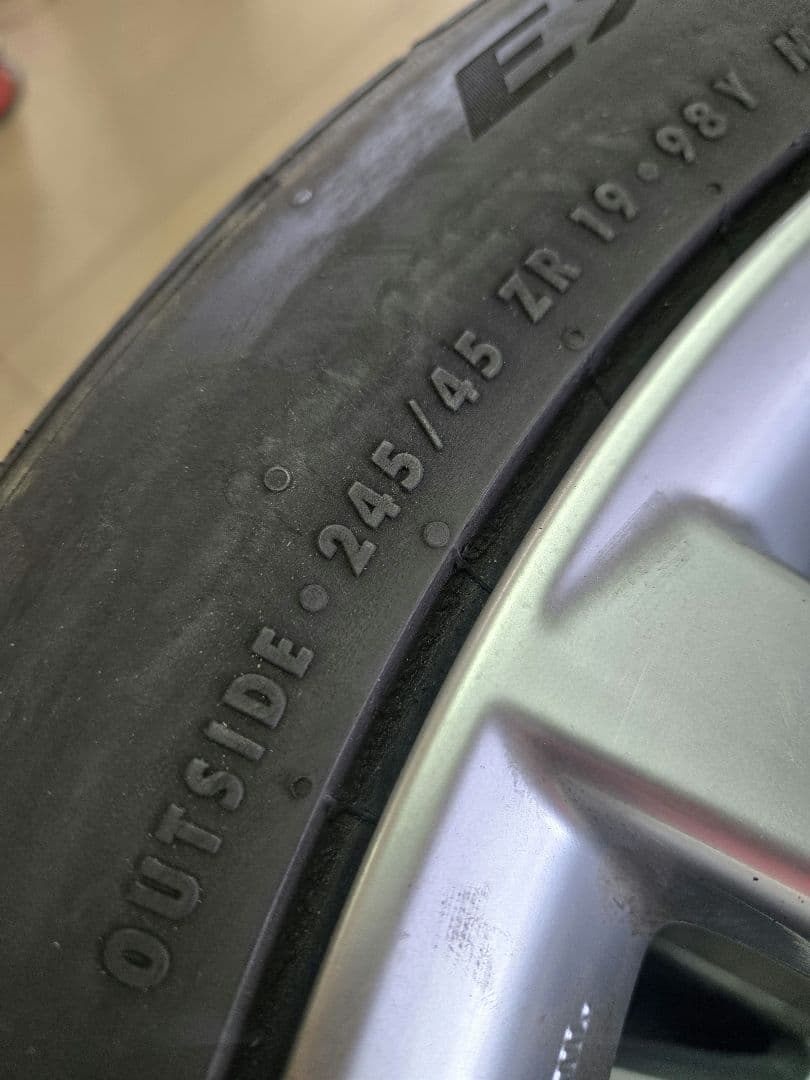 cell　レクサス LS純正ホイールタイヤ　センサー付き　19インチ