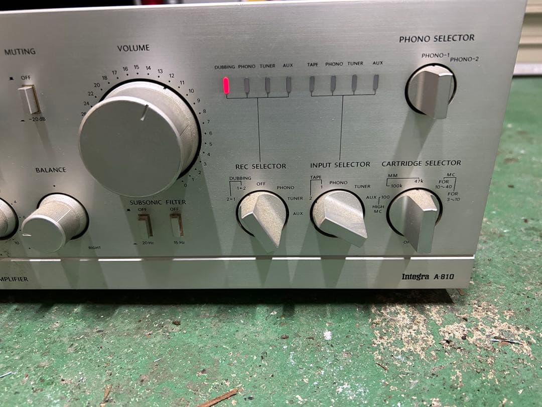 【現状品】ONKYO オンキョー Integra A-810 通電のみ