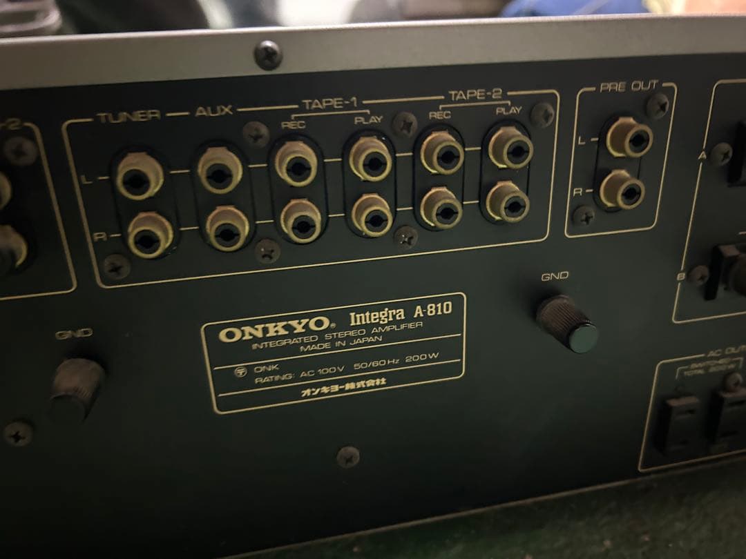 【現状品】ONKYO オンキョー Integra A-810 通電のみ