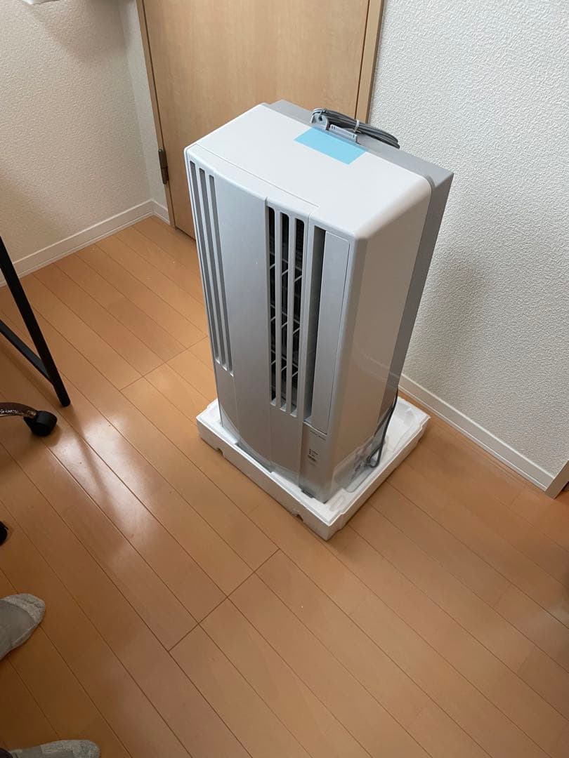 【未使用】ＣＯＲＯＮＡ　窓用エアコン ホワイト/グレー