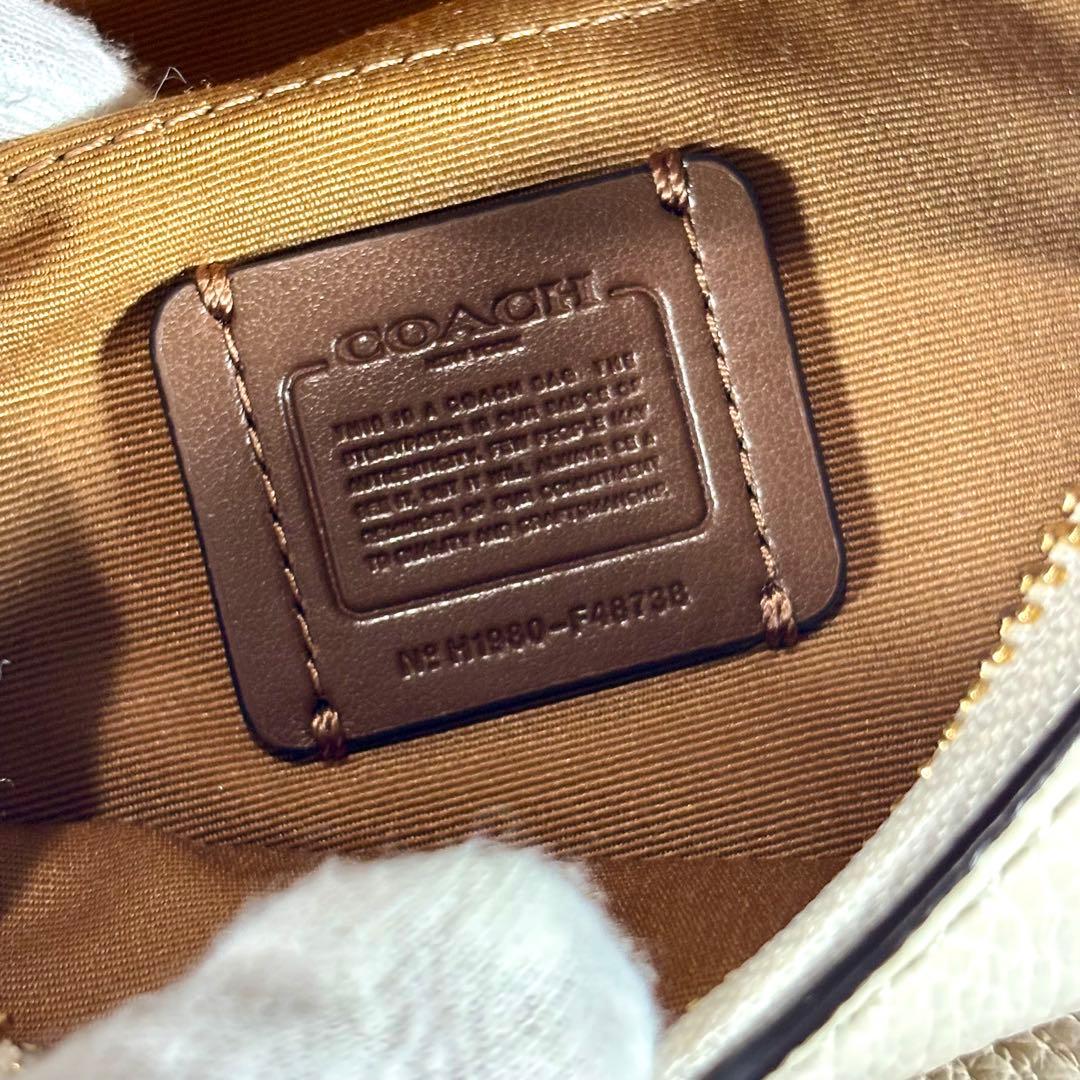 未使用級 COACH コーチ ボディバッグ レザー ゴールド金具 ウエストポーチ