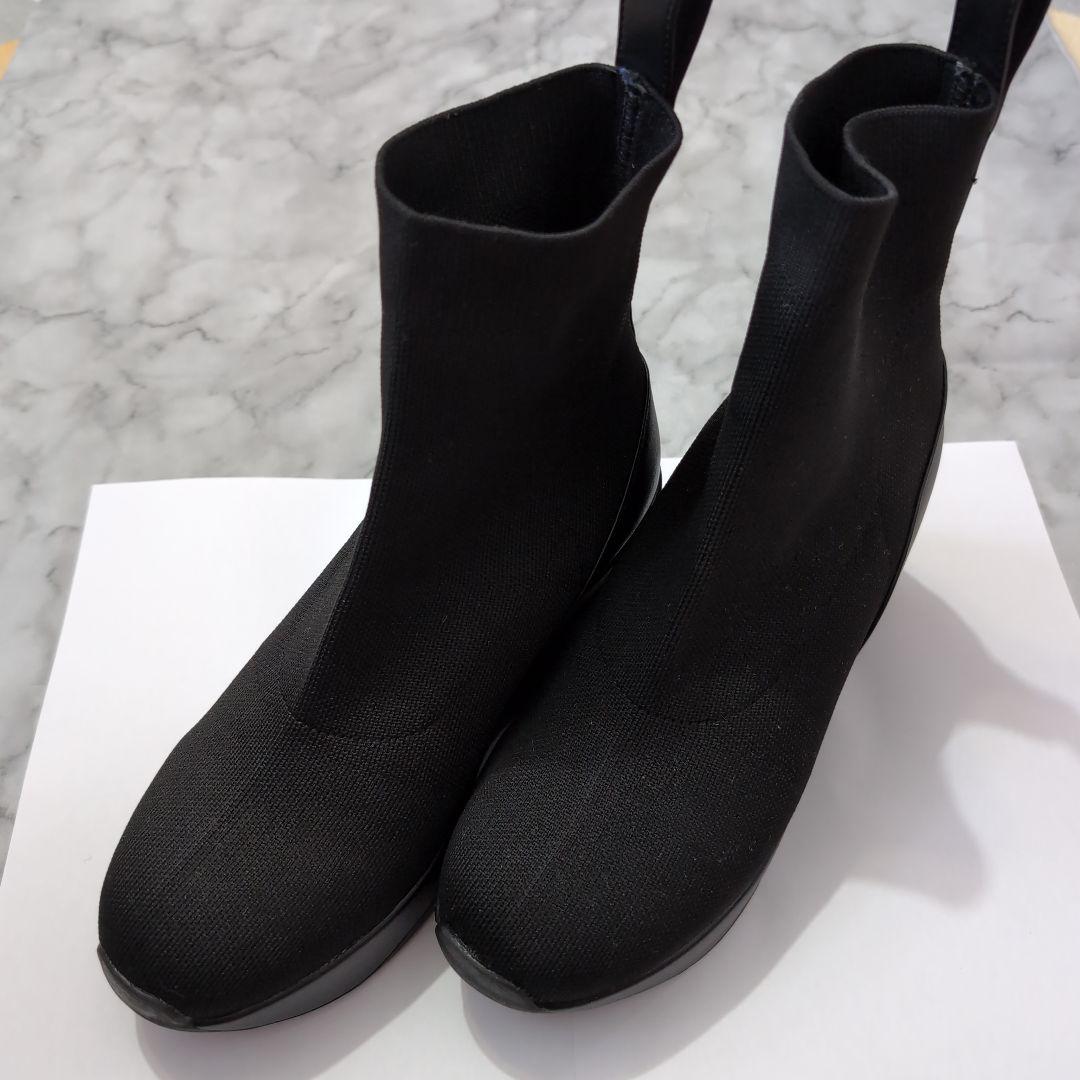 【値下げ】orMORE（オアモア） ヒールアップブーツ　ニットタイプ　Lサイズ