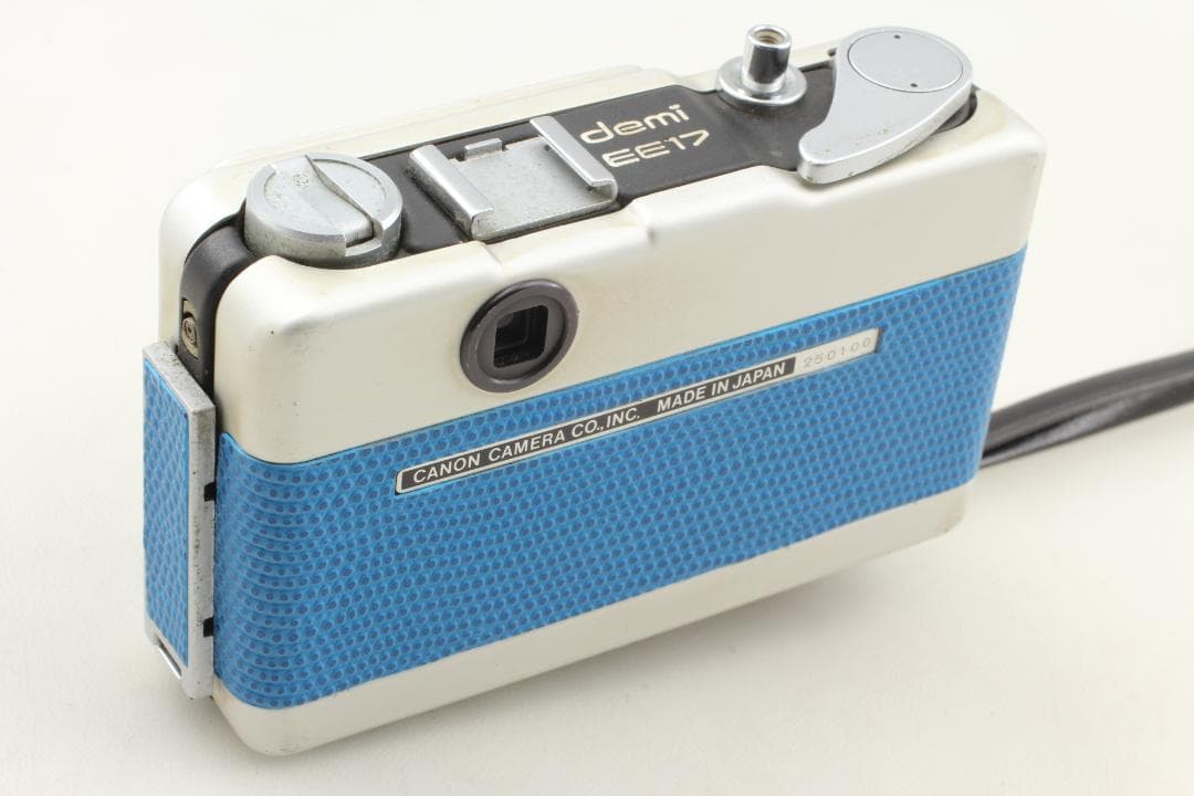 【整備済　美品】ブルー Canon Demi EE17　露出計OK #1321