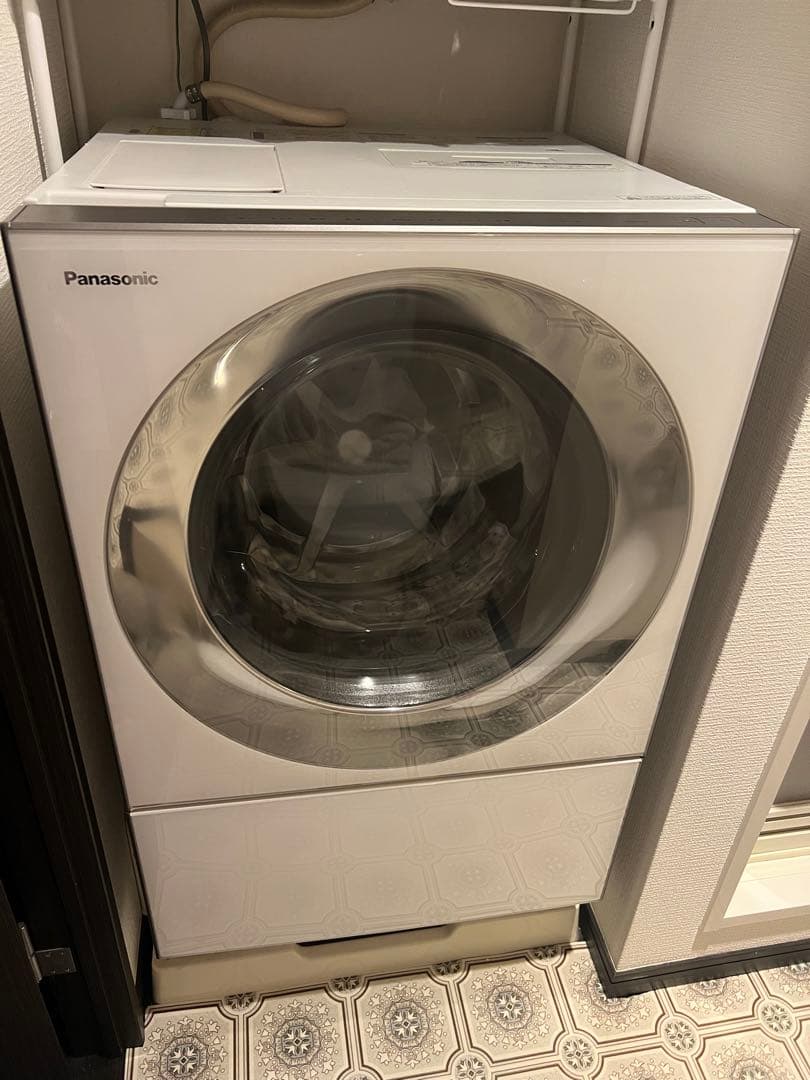 Panasonic cuble キューブルドラム式洗濯機本体ホワイト動作確認未完