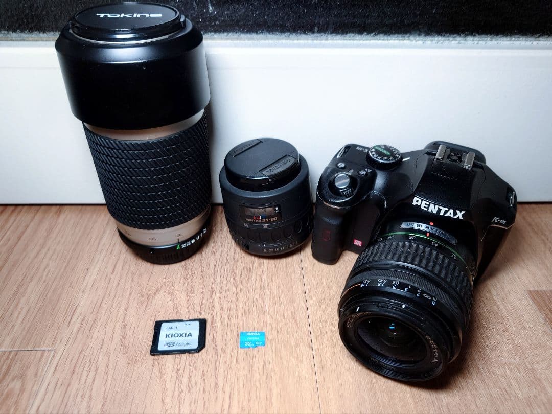 PENTAX K-m トリプルレンズセット 動作品 ペンタックス