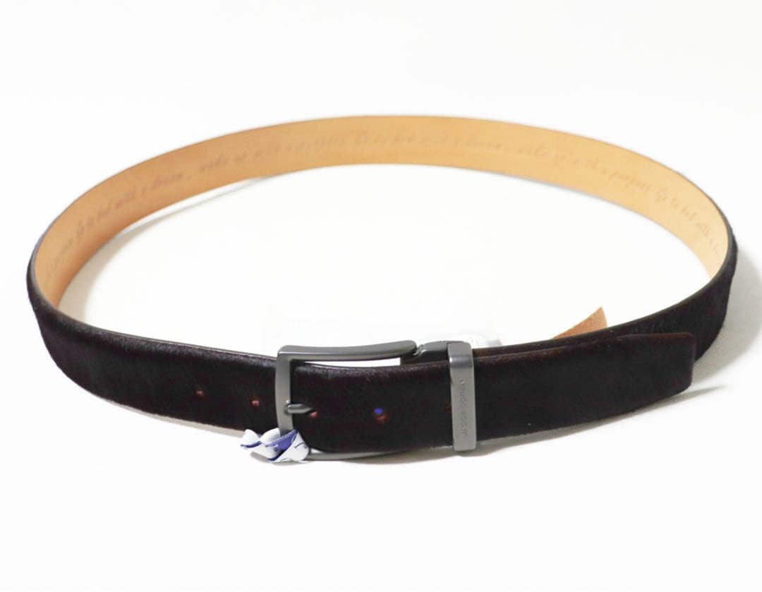 《ヤコブコーエン》新品 イタリア製 カーフヘアーベルト 100cmまで対応