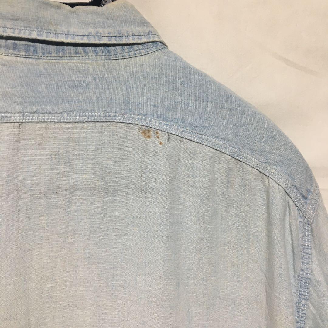 50s big yank シャンブレーシャツ ガチャポケ ボロ vintage