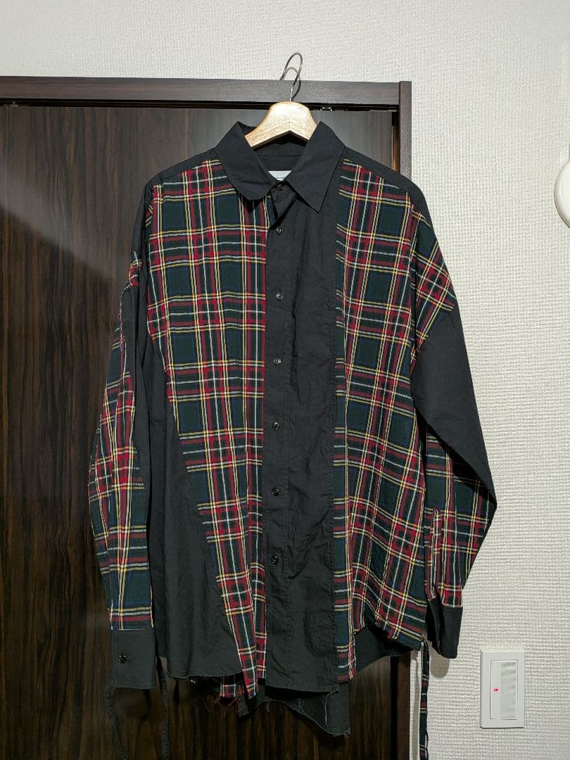 FACETASM ファセッタズム「TARTAN CHECK BIG SHIRT」