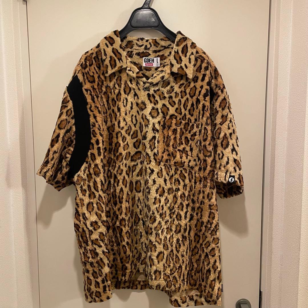 SUPREME goodenough コラボ ヒョウ柄 半袖シャツ Lサイズ