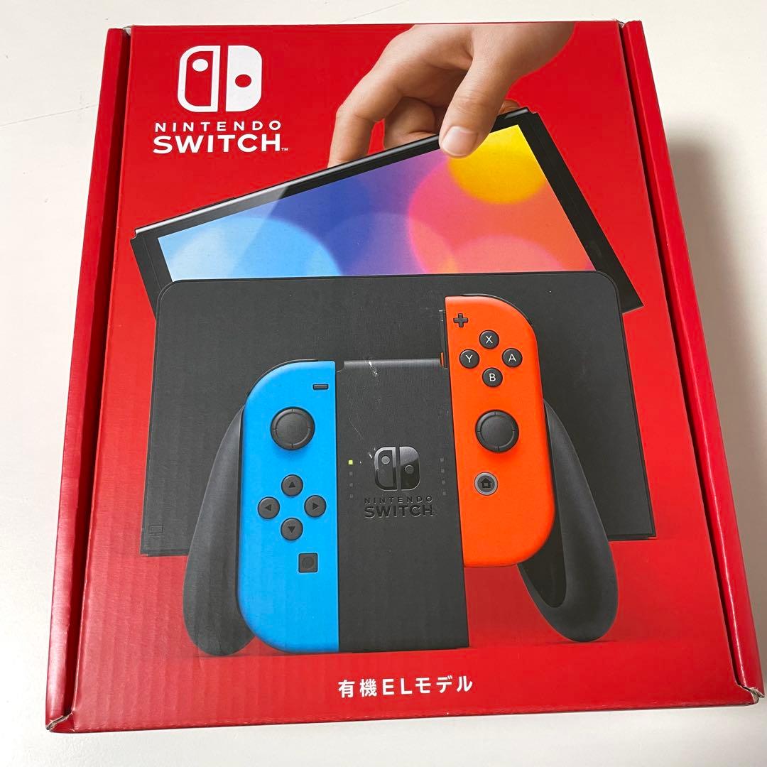 新品未開封品 Switch (有機ELモデル) ネオンブルー・ネオンレッド