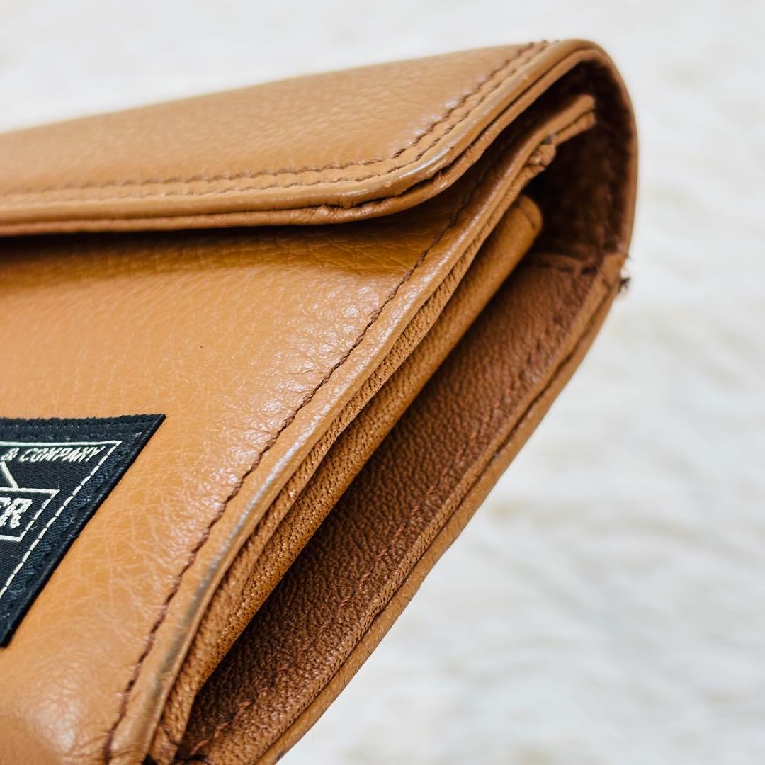 ポーター カーム ロングウォレット LONG WALLET キャメル レザー