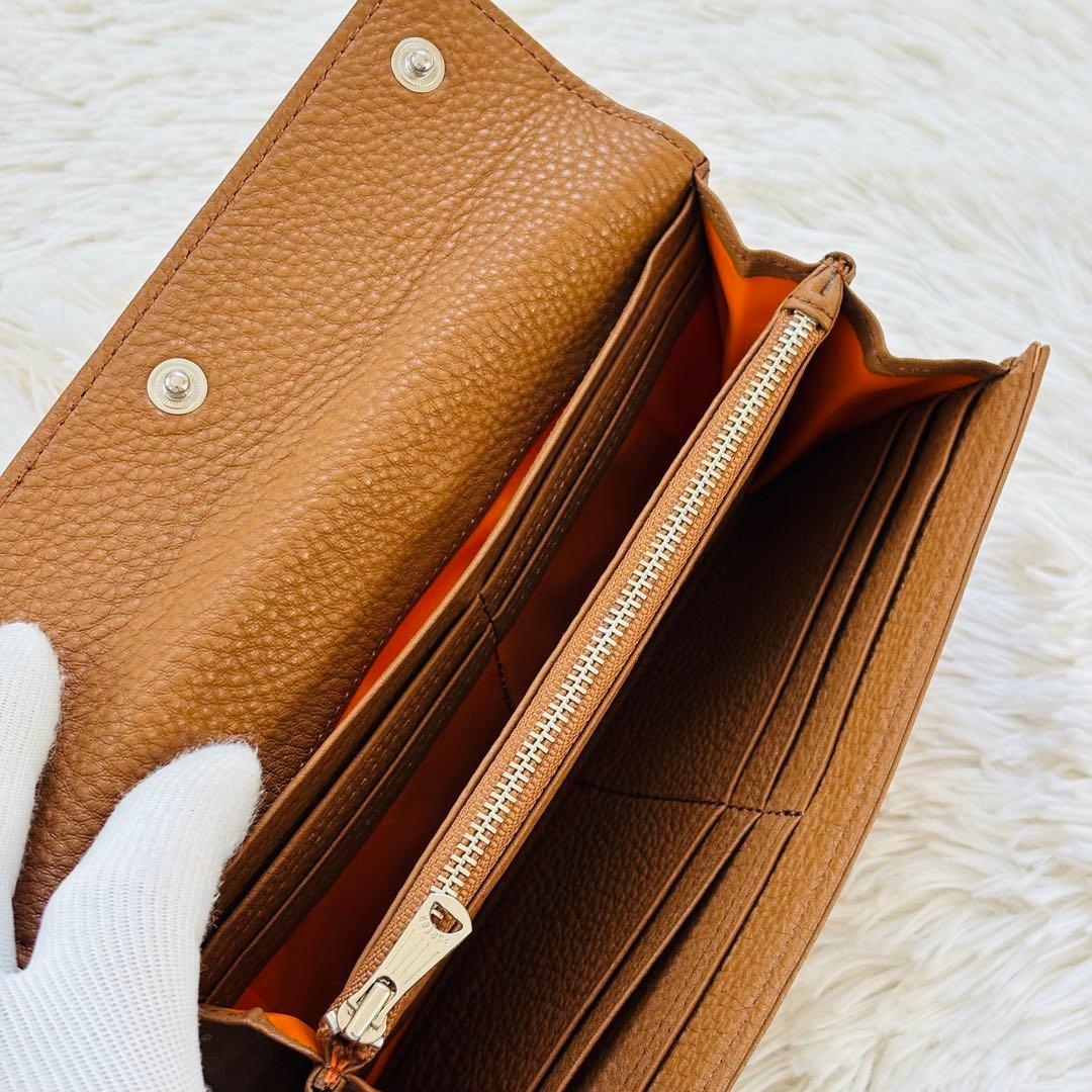 ポーター カーム ロングウォレット LONG WALLET キャメル レザー