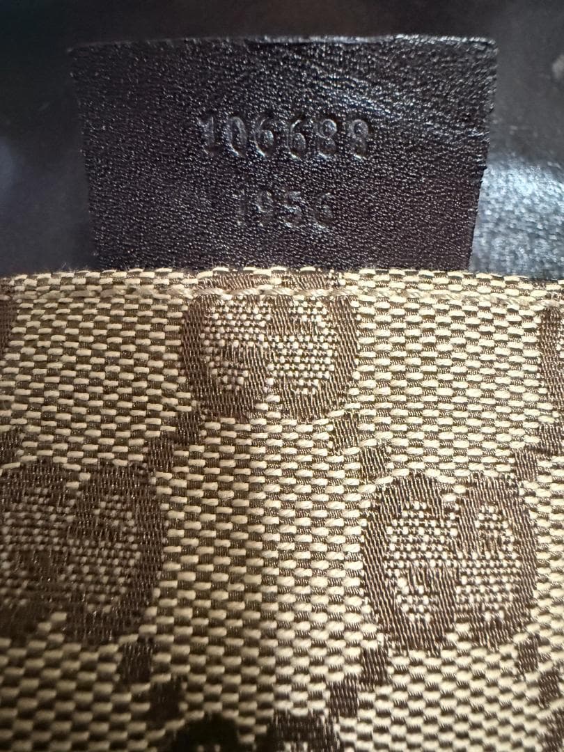 グッチ GGキャンバス ウエストポーチ ボディバッグ ブラウン