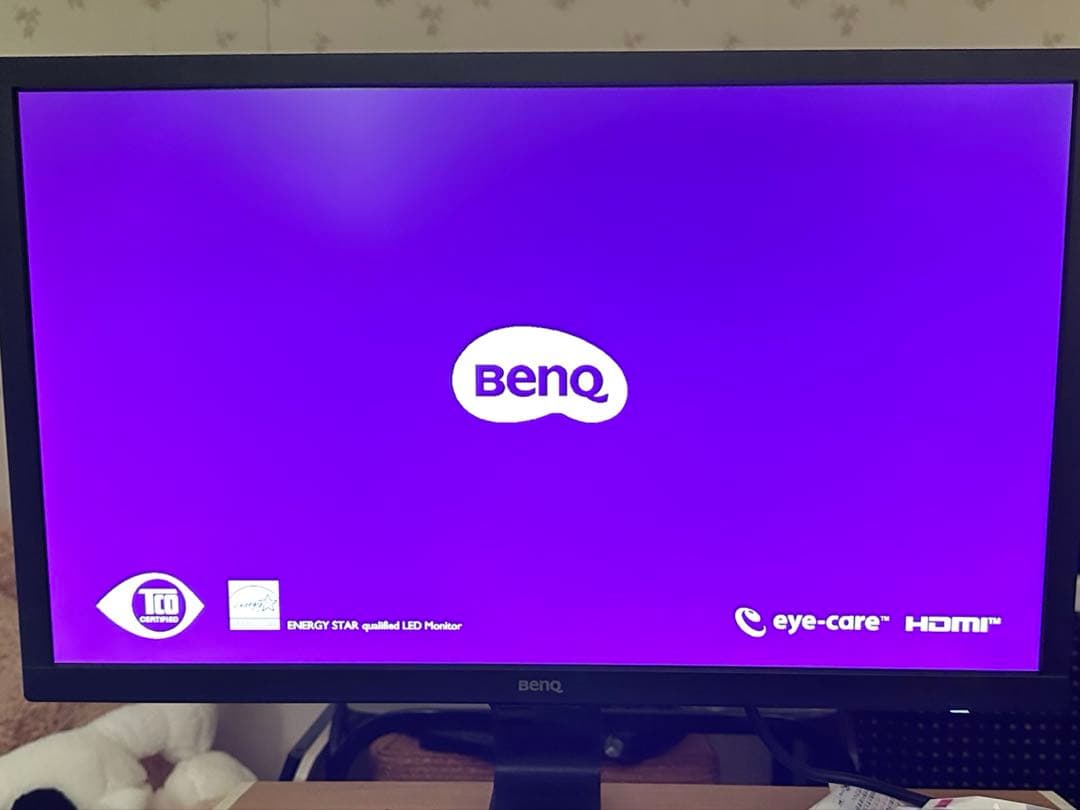 BenQ GL2480 電源ケーブル 説明書付き 75hzゲーミングモニター
