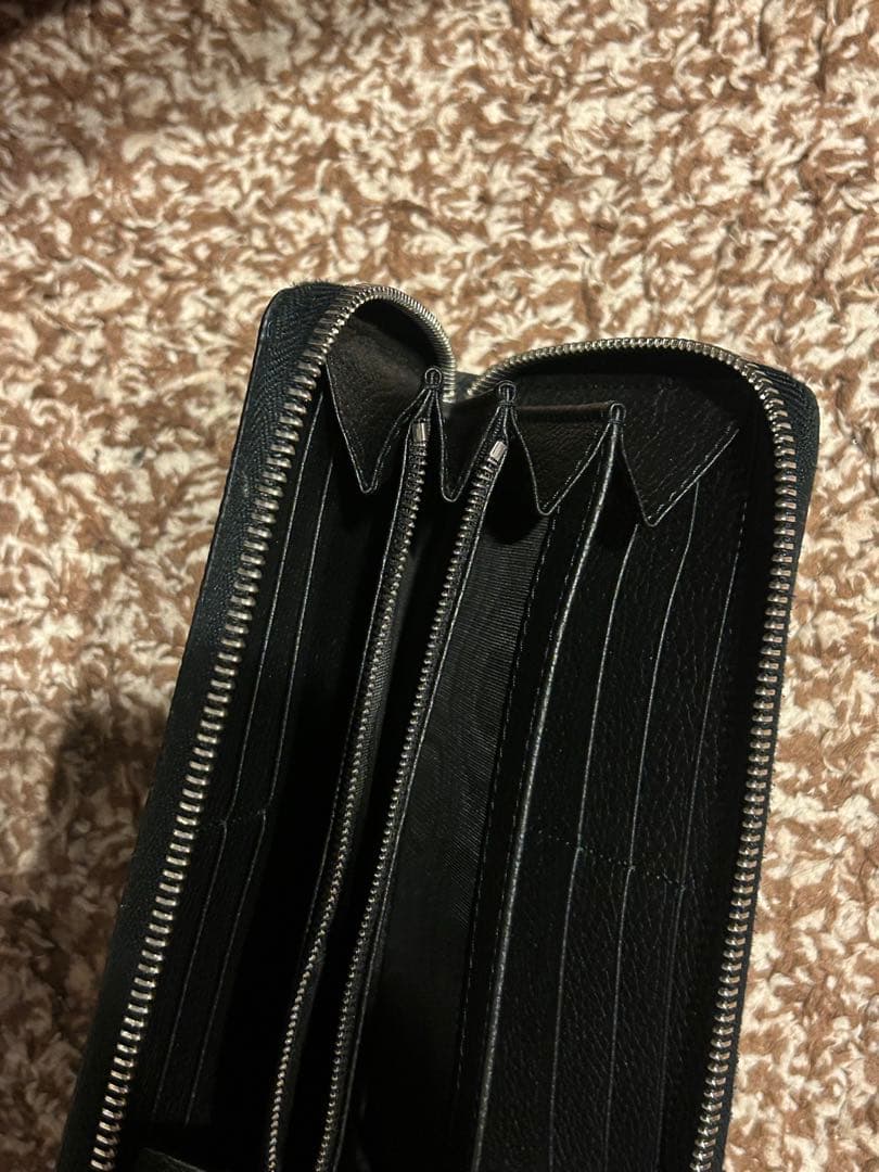 GUCCI ブラックレザー長財布