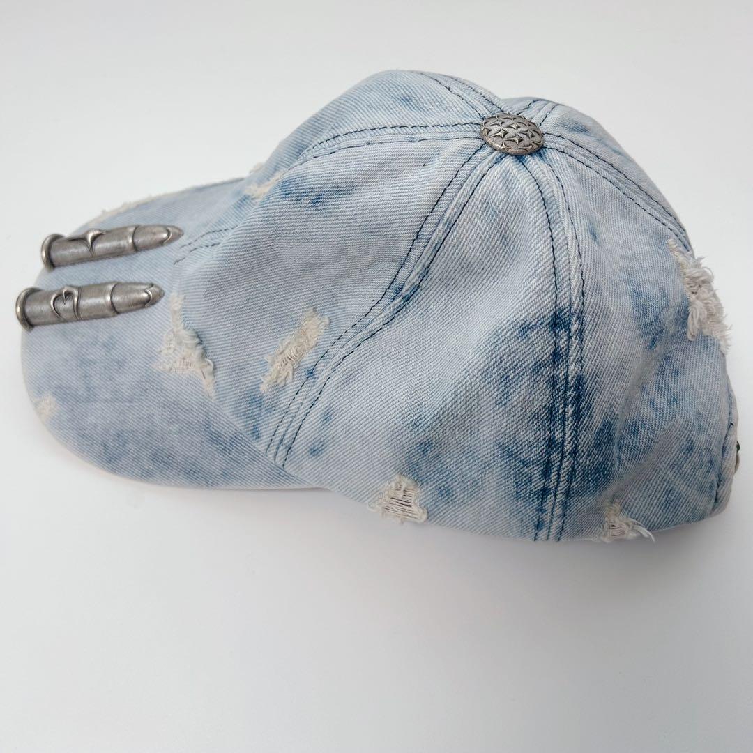 【希少】thug club サグクラブ LIFE CAP キャップ デニム 銃弾