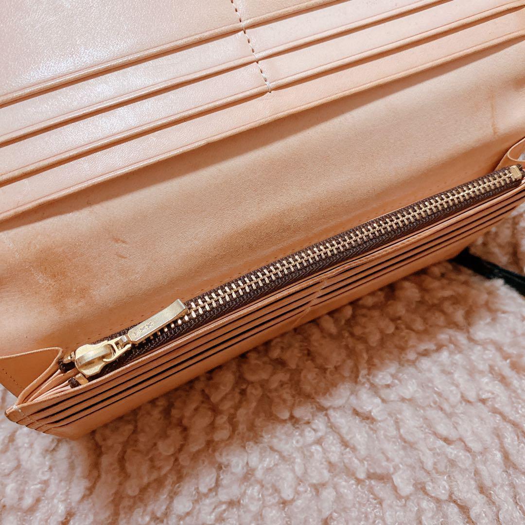 収納力◎✨ ココマイスター 水染めコードバン 長財布 used品 ブラウン