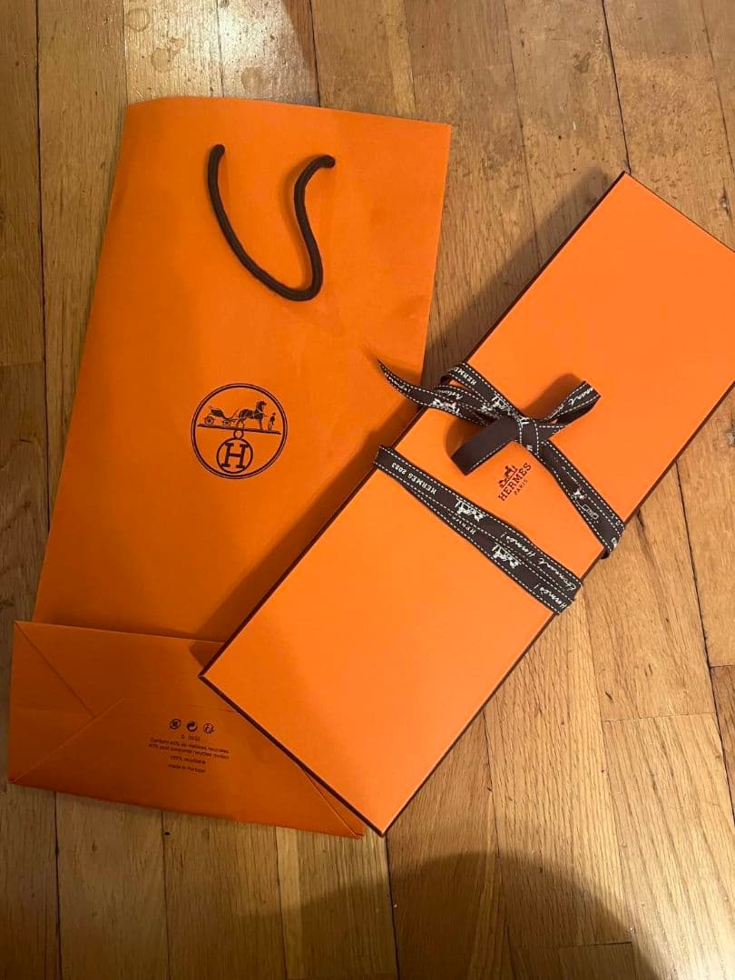 エルメス ネイビーHERMES柄ネクタイ