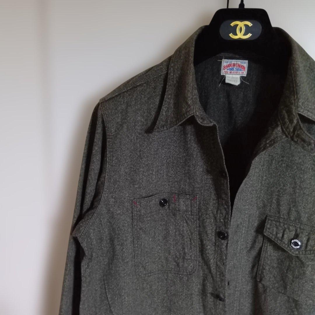 JOE McCOY 8 HOUR UNION　ブラックシャンブレーシャツ　17