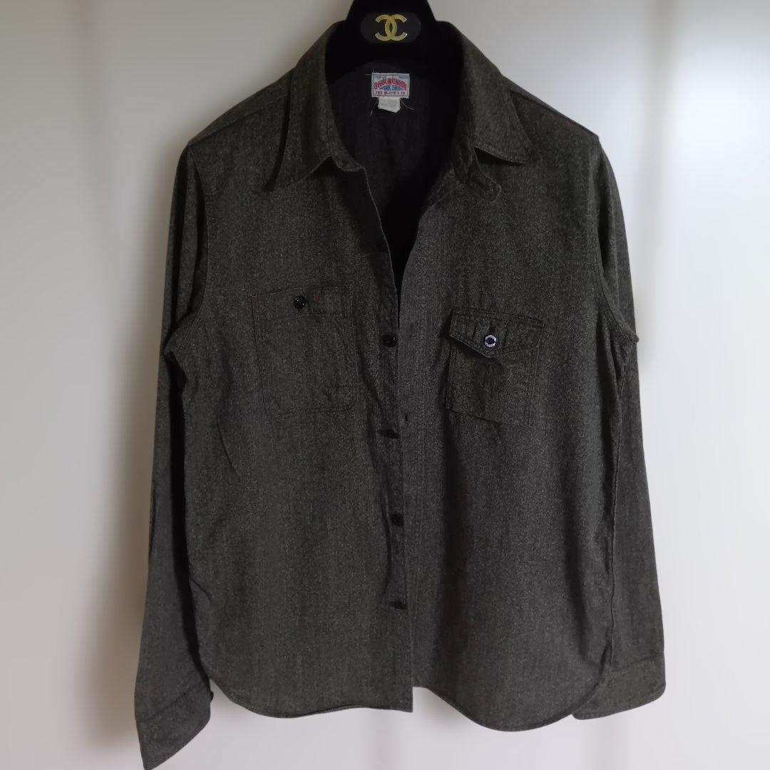 JOE McCOY 8 HOUR UNION　ブラックシャンブレーシャツ　17