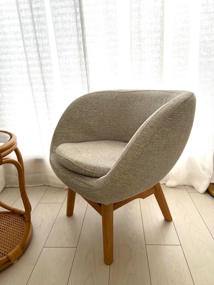 【美花菜】モモナチュラル モールドチェア