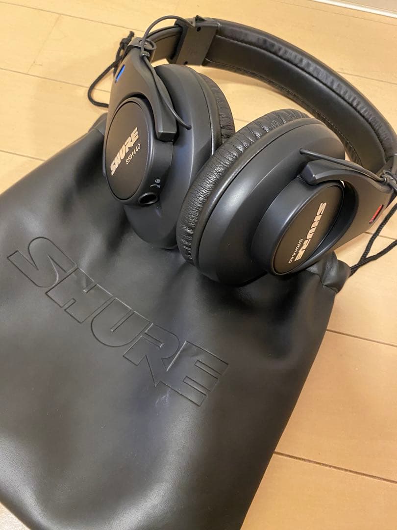 SHURE SRHシリーズ 有線ヘッドホン ブラック