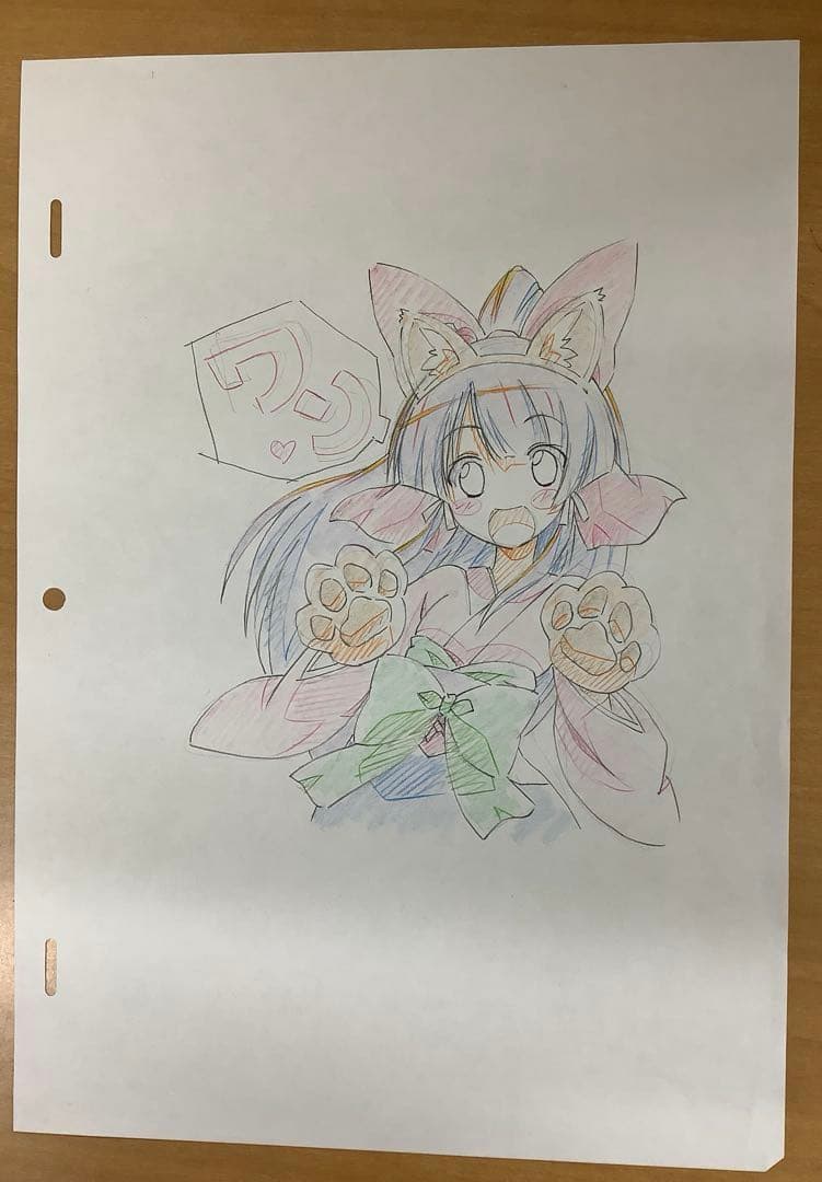 異世界はスマートフォンとともに 原画 ラフ画2枚