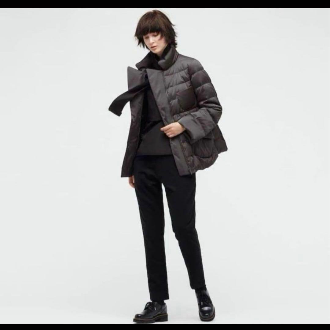 【新品未使用•タグ付✨】ユニクロ +J ダウンジャケット ブラウン 光沢 S