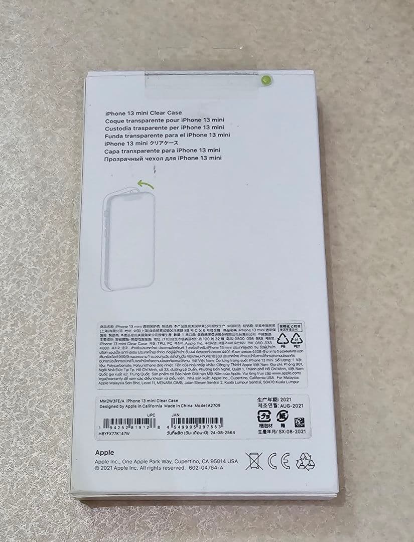 【純正】新品 iPhone 13 miniクリアケース MM2W3FE/A