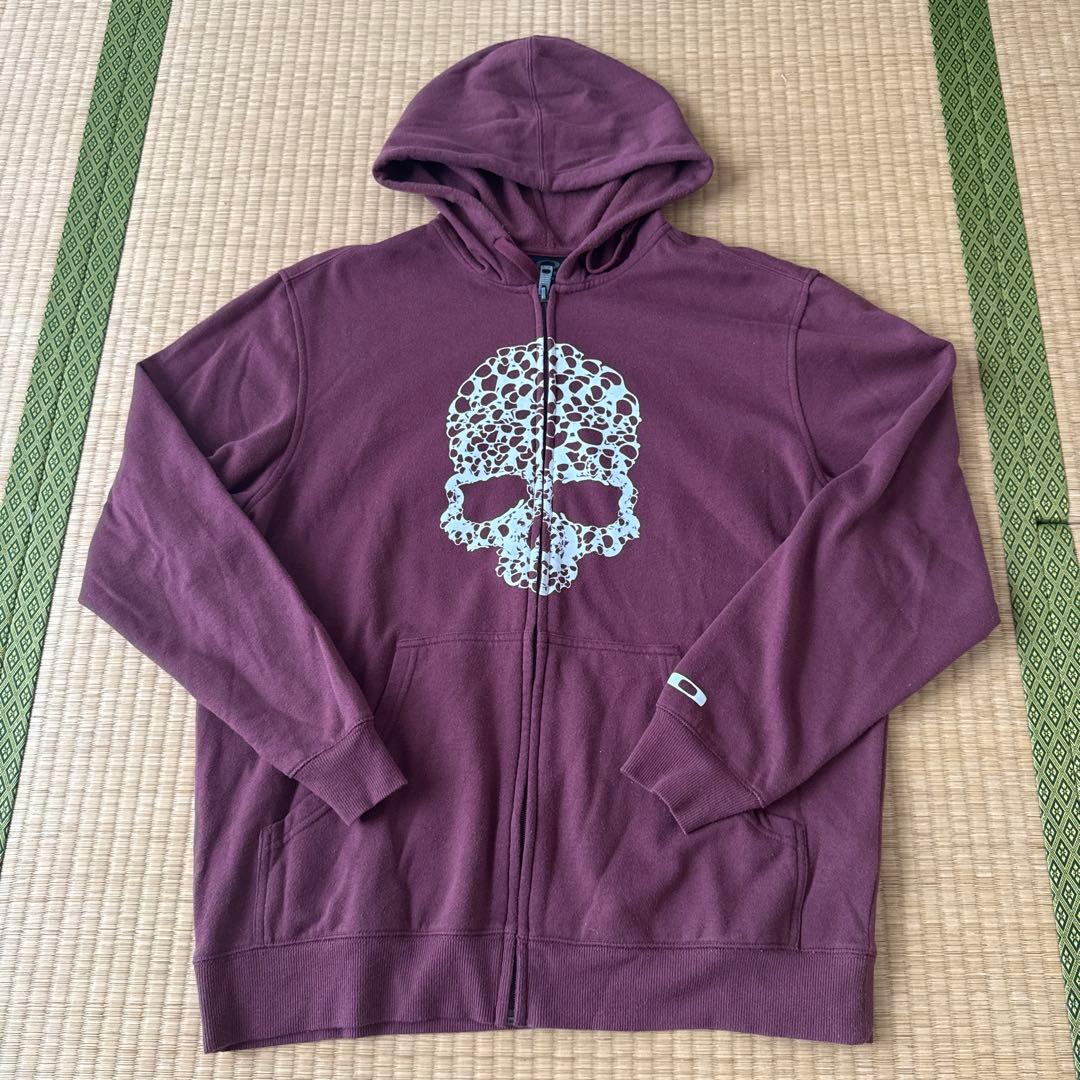 ⭐️レア！Oakley ジップパーカー　90s スカル　archive y2k