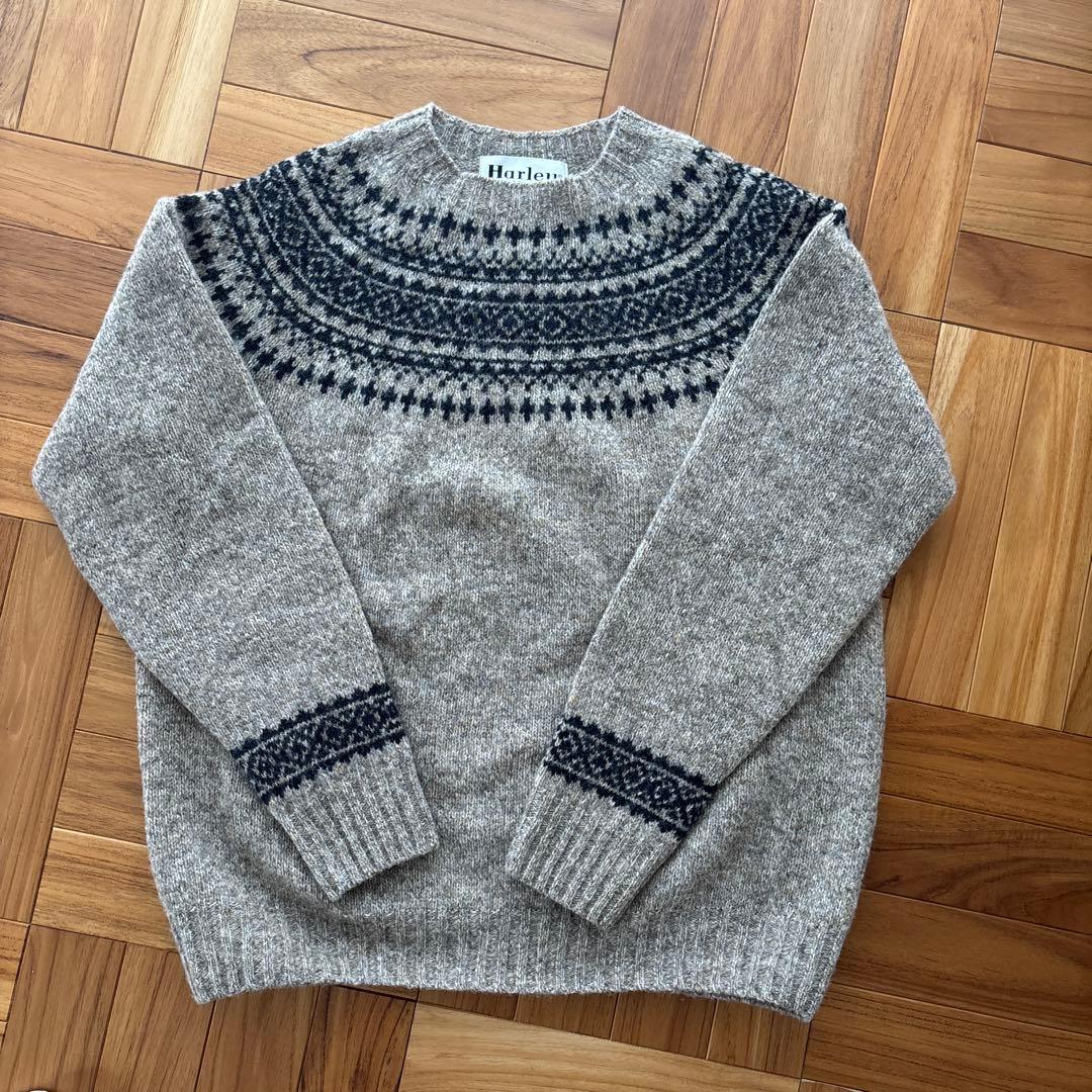 【極美品】ハーレーオブスコットランド☆ノルディック　シェットランド　ニット