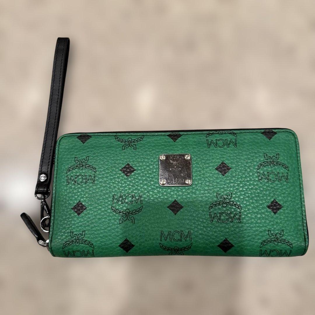 MCM グリーン 長財布