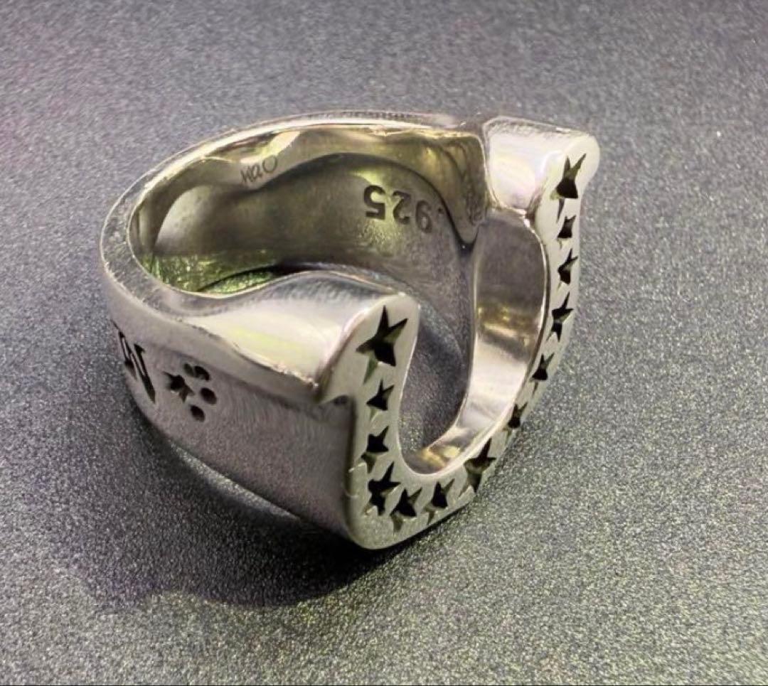 最高品質　ホースシュー　馬蹄　リング　18号相当