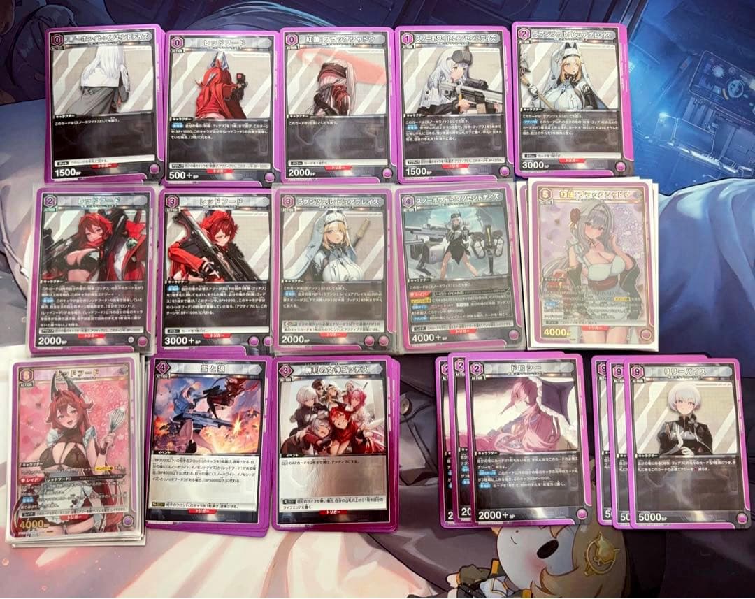 ユニオンアリーナ nikke 紫 ゴッデス デッキ パラレル おまけパーツつき