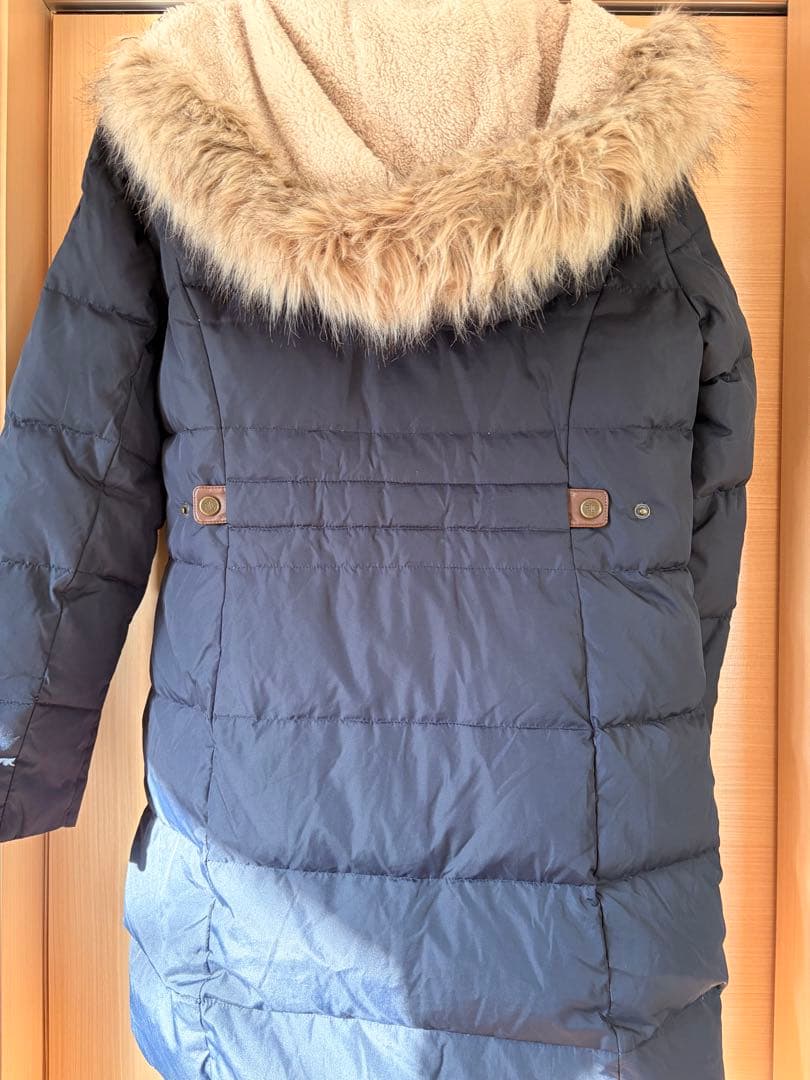 ラルフローレン　フード付きダウンコート ネイビー　M ロングダウンジャケット