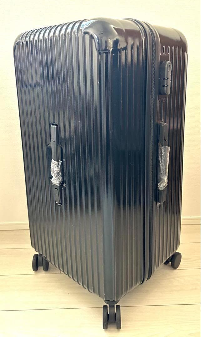 スーツケース　ブラック　スリムタイプ　大型Lサイズ　98L 樹脂製　軽量