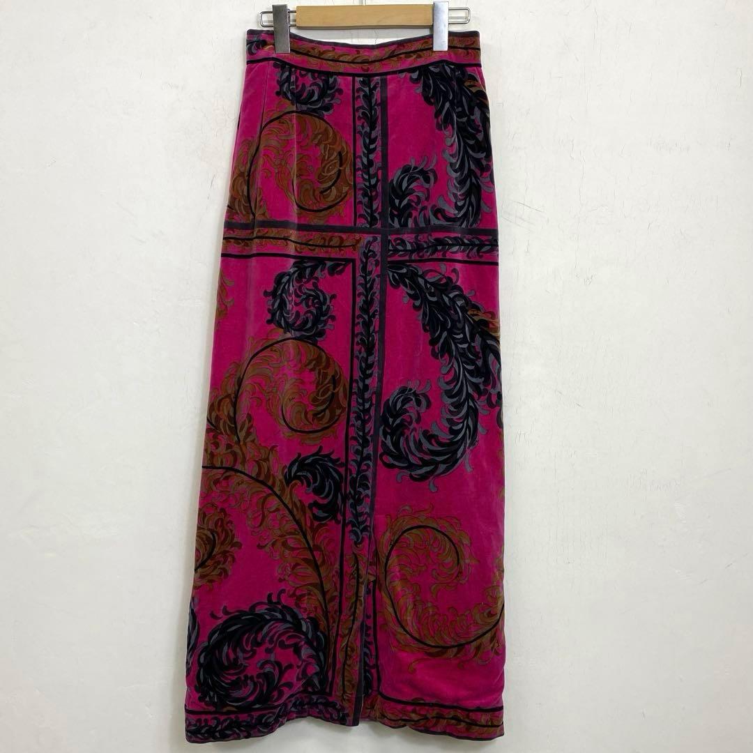 70s EMILIO PUCCI ベロアロングスカート イタリア VINTAGE