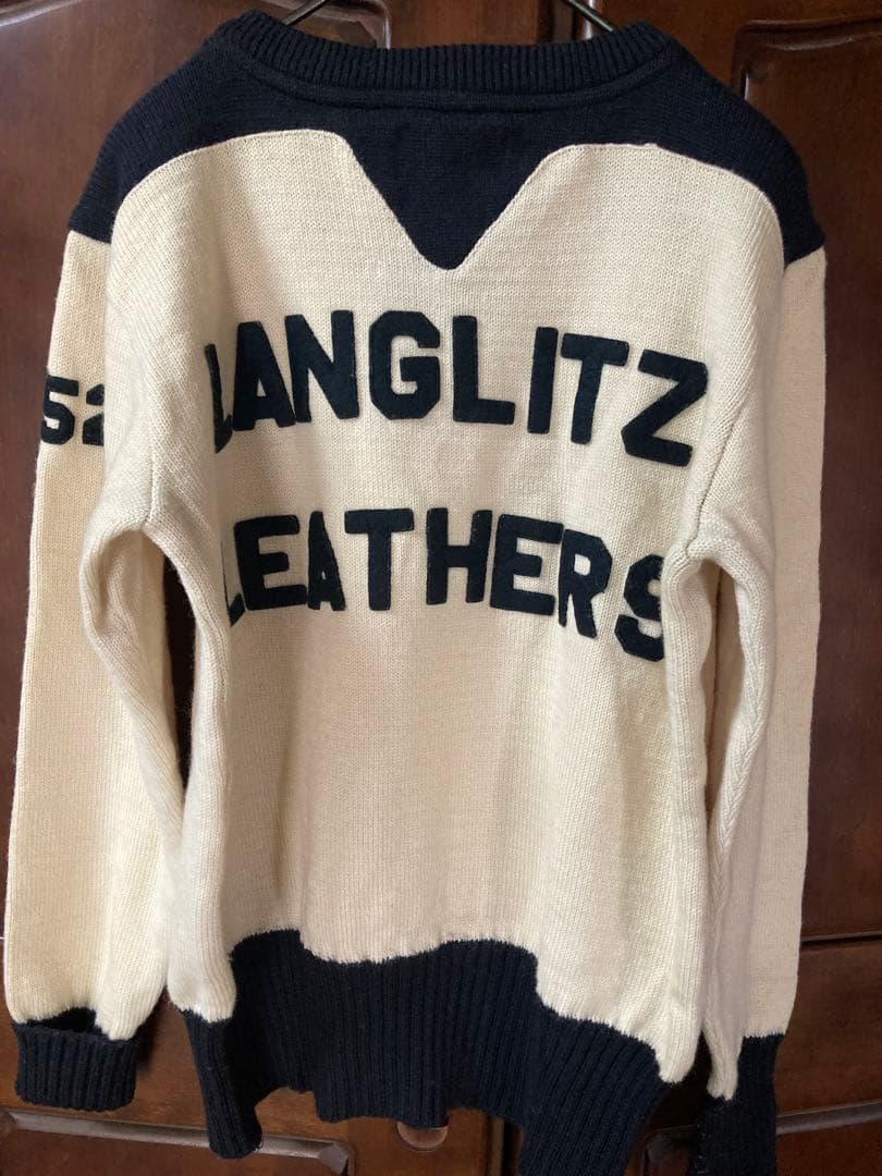 デッドストック 150着限定ラングリッツレザー ディーエン ウール セーター