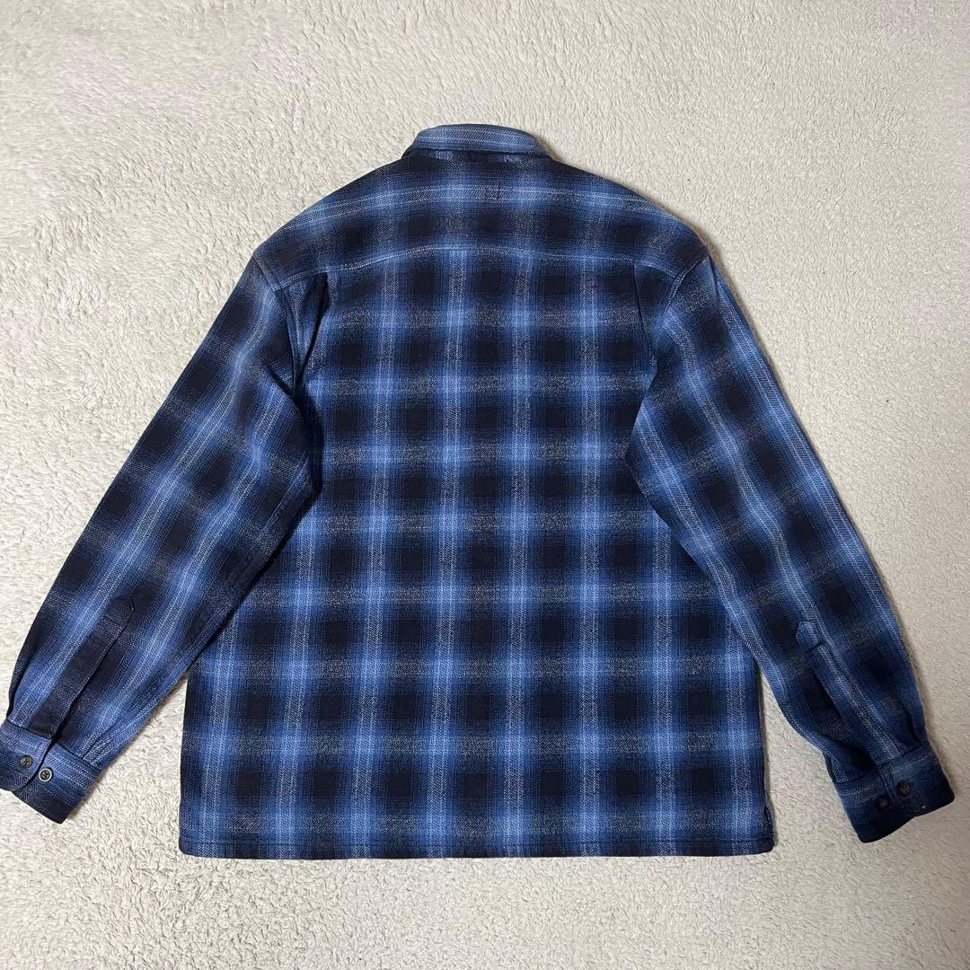 ST JOHN’S BAY フランネルシャツ オンブレ メンズ M