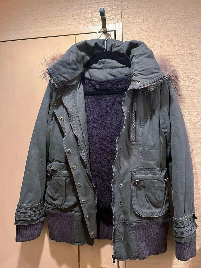 【新品未使用】d.i.a ファー付きジャケット