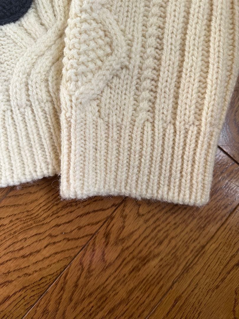 CELINE ケーブルニットセーター アイボリー
