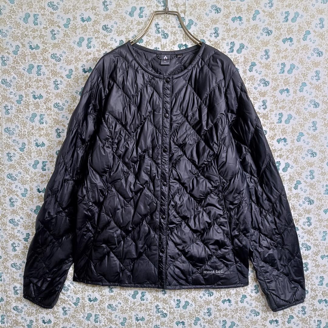 モンベル☆スペリオダウン ラウンドネックジャケット　インナーダウン　黒　XL