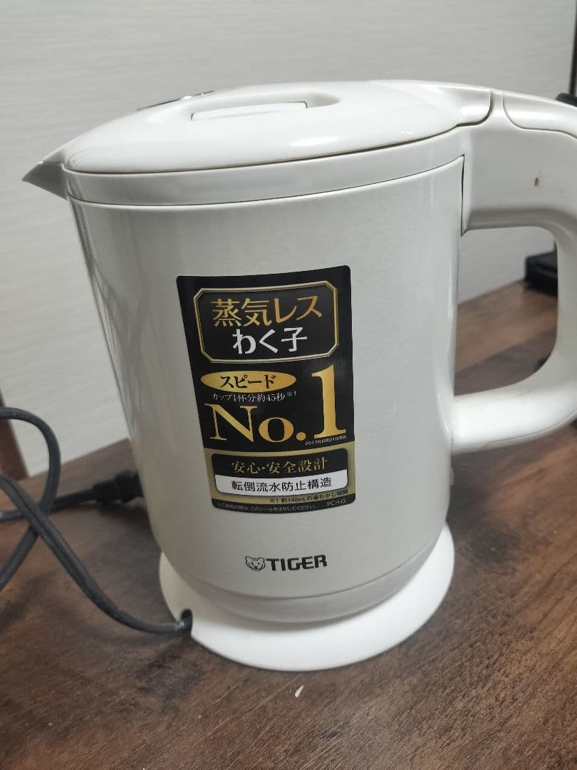 TIGER 蒸気レスわく子 電気ケトル