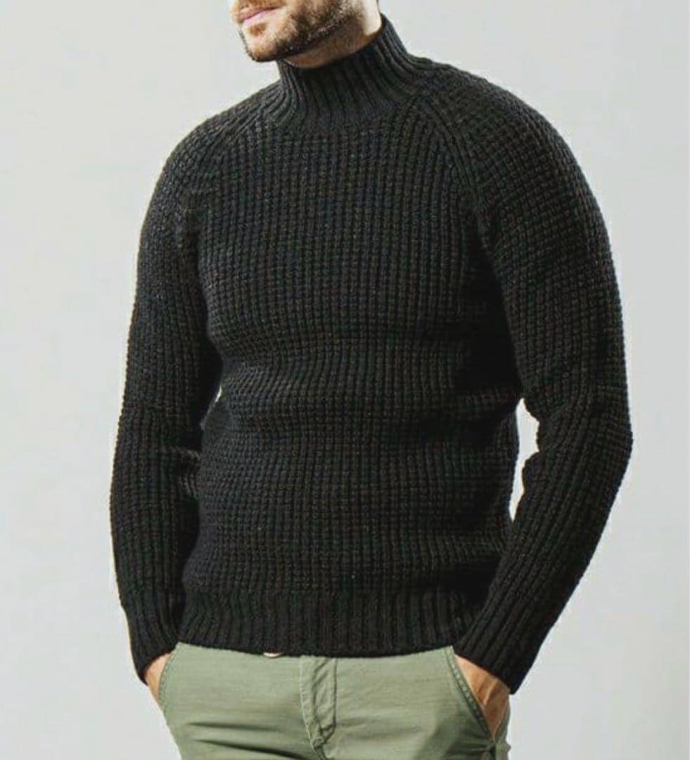 綺麗美品　超肉厚　wjk ハードワッフル　ハイネックニット　セーター　L