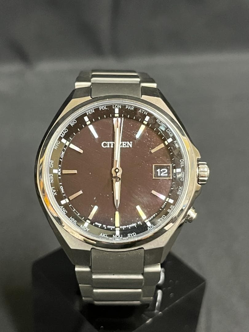 ◆CITIZEN シチズン アテッサ 電波ソーラー 腕時計　08170