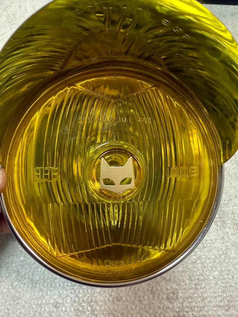 マーシャル　ライト　888 160φ バイク　単車　イエロー