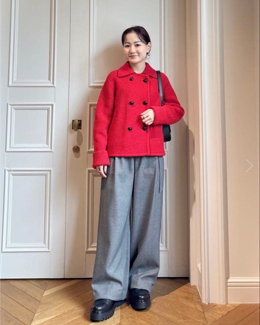 片畦ニットジャケット　アルアバイル