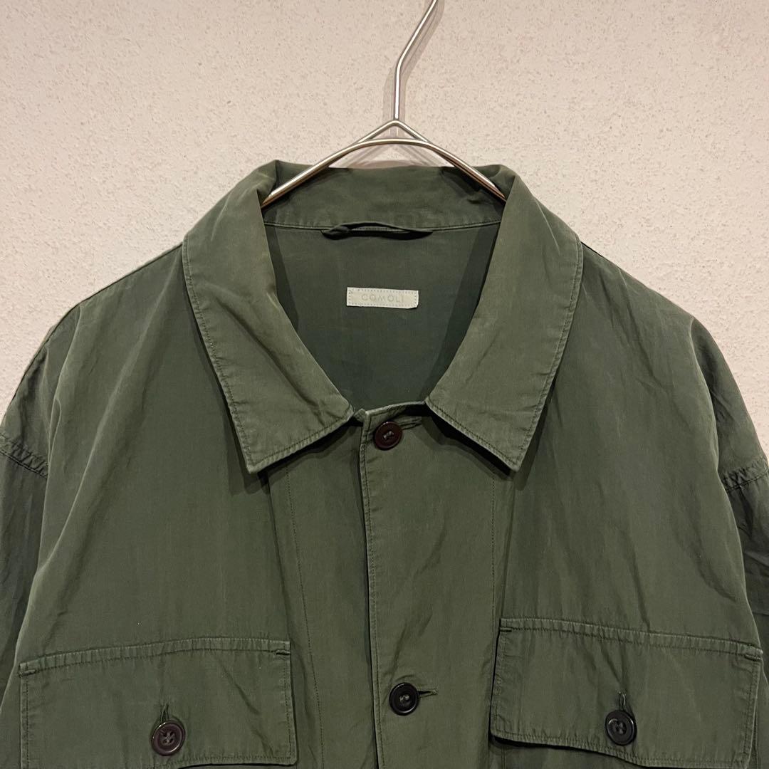 COMOLI コモリ サファリ シャツ カーキ
